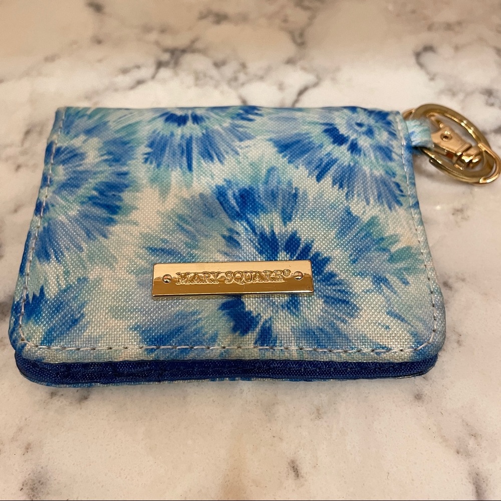 Mary Square wallet in tie dye